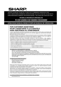 Para ver o documento Sharp CD2200M Manual do Utilizador