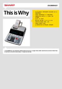 Para ver o documento Sharp CS-2635RHGY Manual do Utilizador