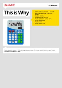 Para ver o documento Sharp EL-M332BBL Manual do Utilizador