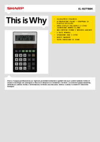 Para ver o documento Sharp EL-R277BBK Manual do Utilizador