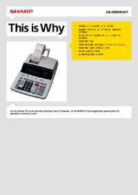 Para ver o documento Sharp CS-2635RHGY Manual do Utilizador