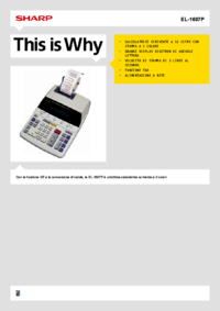 Para ver o documento Sharp EL-1607P Manual do Utilizador