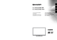 Para ver o documento Sharp LC-24LE250E-BK Manual do Utilizador