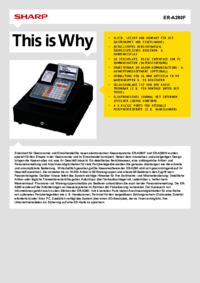 Para ver o documento Sharp ER-A280F Manual do Utilizador