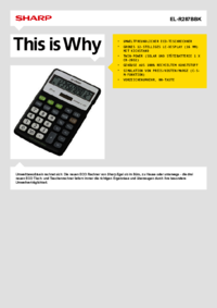 Para ver o documento Sharp EL-R287BBK Manual do Utilizador