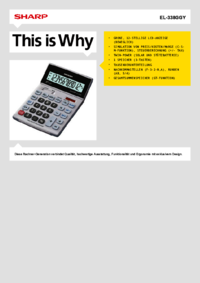 Para ver o documento Sharp EL-338GGY Manual do Utilizador