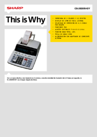 Para ver o documento Sharp CS-2635RHGY Manual do Utilizador