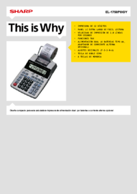 Para ver o documento Sharp EL-1750PIIIGY Manual do Utilizador