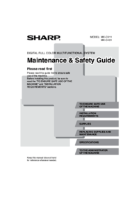 Para ver o documento Sharp MX-C311 Manual do Proprietário