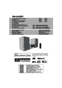 Para ver o documento Sharp XL-HF201PHS Especificações
