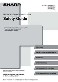 Para ver o documento Sharp MX-M503U Especificações