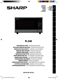 Para ver o documento Sharp R-240B Instruções de Operação