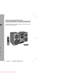 Para ver o documento Sharp XL-UH4H Especificações