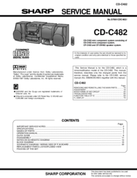 Para ver o documento Sharp CD-C482 Manual de Serviço