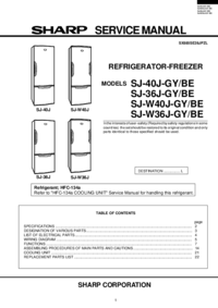 Para ver o documento Sharp SJ-63M-GY Manual de Serviço