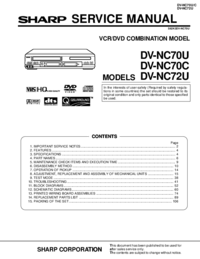 Para ver o documento Sharp DV-NC70U Manual de Serviço