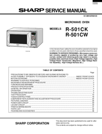 Para ver o documento Sharp R-501CW Manual de Serviço