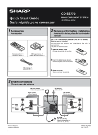 Para ver o documento Sharp CD-ES770 Manual do Utilizador