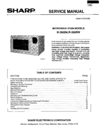 Para ver o documento Sharp R-530BW Manual de Serviço