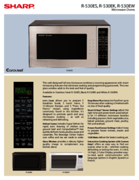 Para ver o documento Sharp R-530EW Manual do Utilizador
