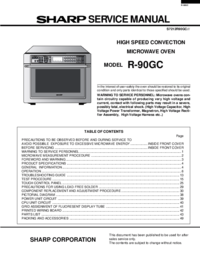 Para ver o documento Sharp R-90GC Manual de Serviço