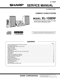 Para ver o documento Sharp XL-1500H Manual de Serviço