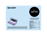 Para ver o documento Sharp ZQ-800 Especificações