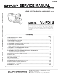 Para ver o documento Sharp VL-C650S Manual de Serviço