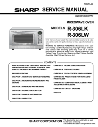Para ver o documento Sharp R-306LK Manual de Serviço