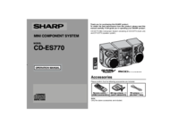 Para ver o documento Sharp CD-ES770 Instruções de Operação
