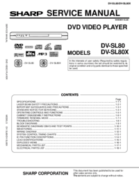 Para ver o documento Sharp DV-SL80X Manual de Serviço