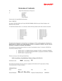 Para ver o documento Sharp DM007SH Manual do Utilizador