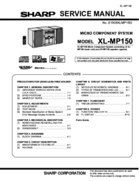 Para ver o documento Sharp XL-MP150H Manual de Serviço