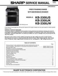 Para ver o documento Sharp KB-3300J Manual de Serviço
