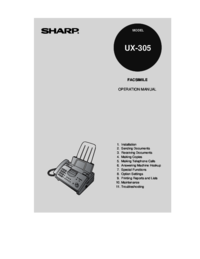 Para ver o documento Sharp UX-51 Especificações