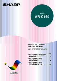 Para ver o documento Sharp AR-C160 Guia de Início Rápido